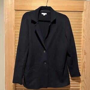 Charter Club NWT XXL Knit Blazer Jacket Black L/S